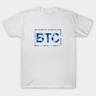 Bitcoin Blue Camo T-Shirt